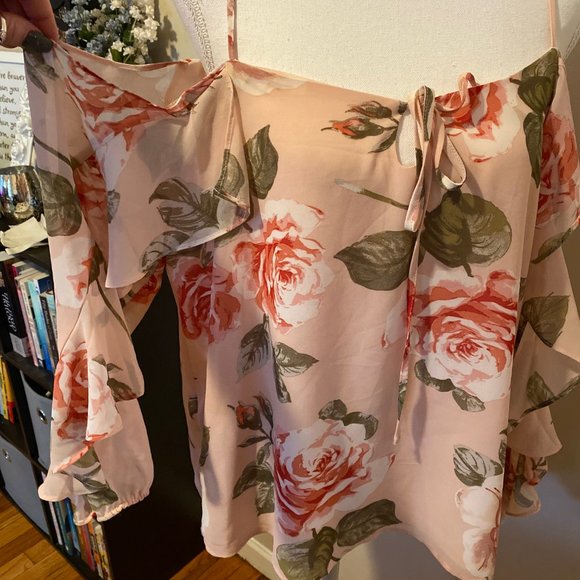 NY&Co Open Shoulder Blouse - Picture 3 of 4